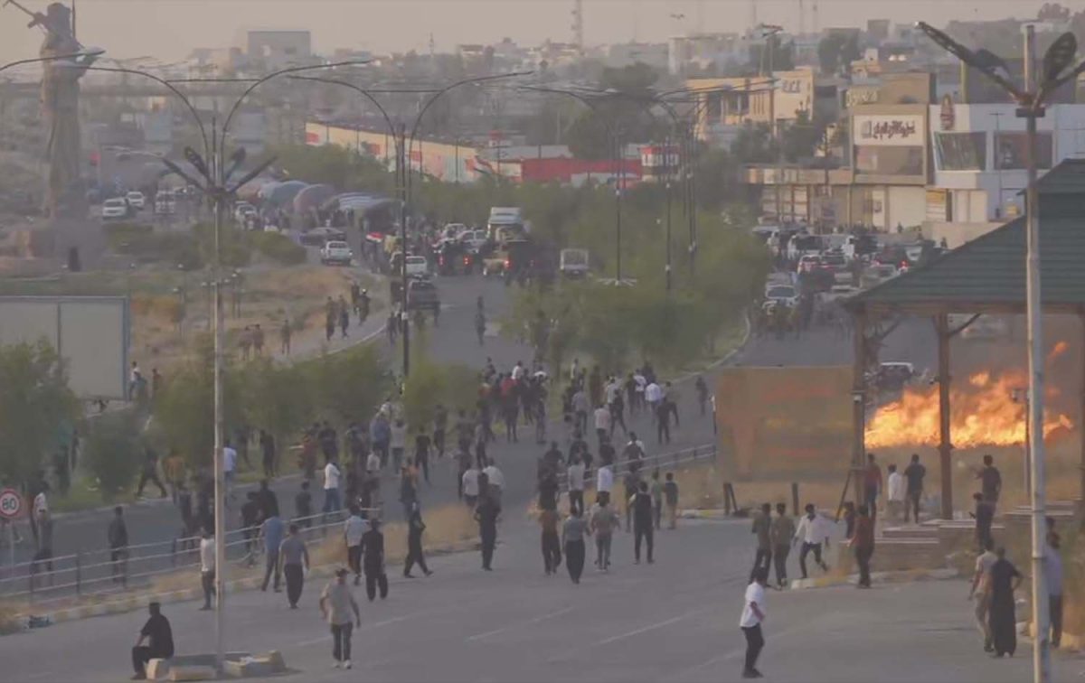 Iraqi security troops deployed in Kirkuk after 4 protesters killed 1 Iraq Kirkuk Unrest