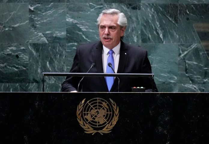 Argentina’s leader Alberto Fernandez