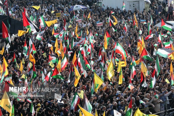 Iran Pro-Palestinian Rally