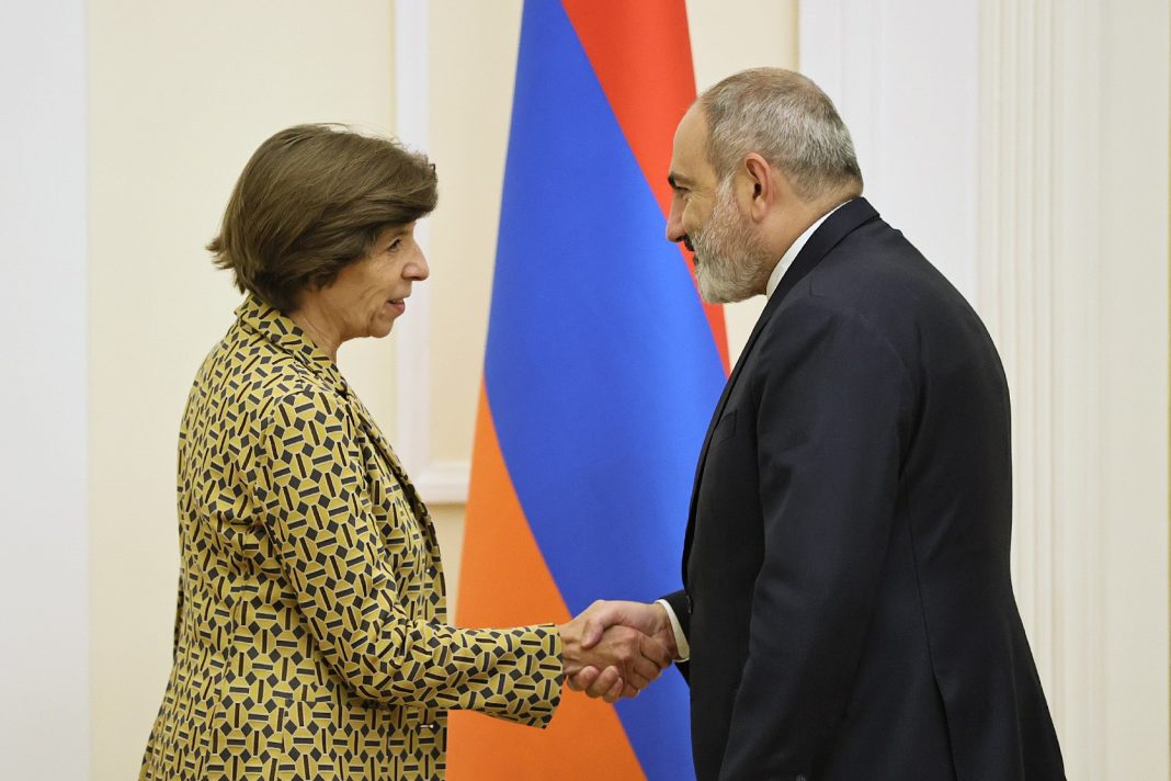 Armenian Prime Minister Pashinyan French Foreign Minister Catherine Colonna