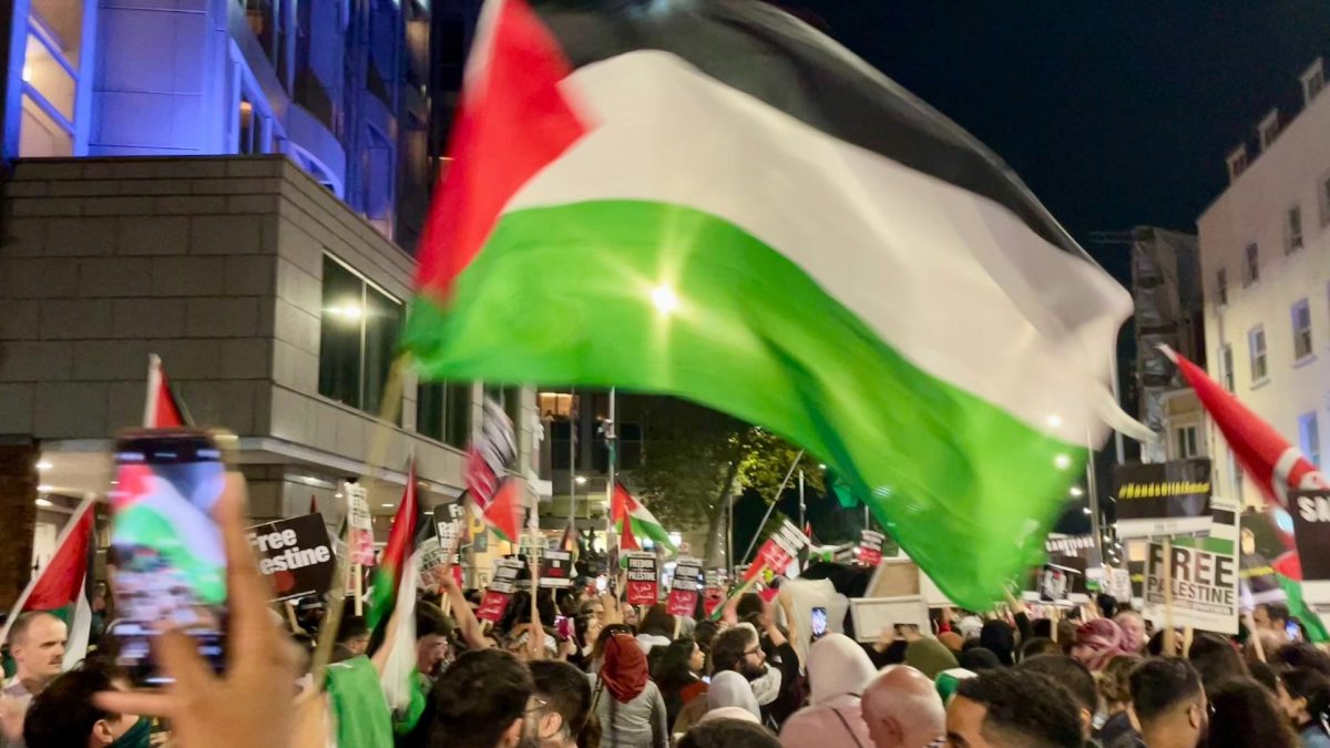 UK says waving Palestinian flag could be an offence