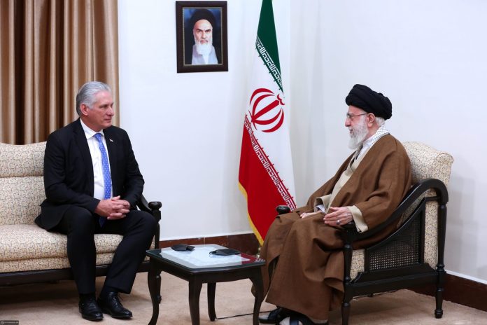 Ayatollah Khamenei and Miguel Díaz-Canel Ayatollah Khamenei and Miguel Díaz-Canel