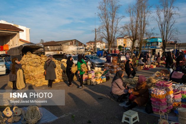 Khomam Saturday Bazaar in Gilan province