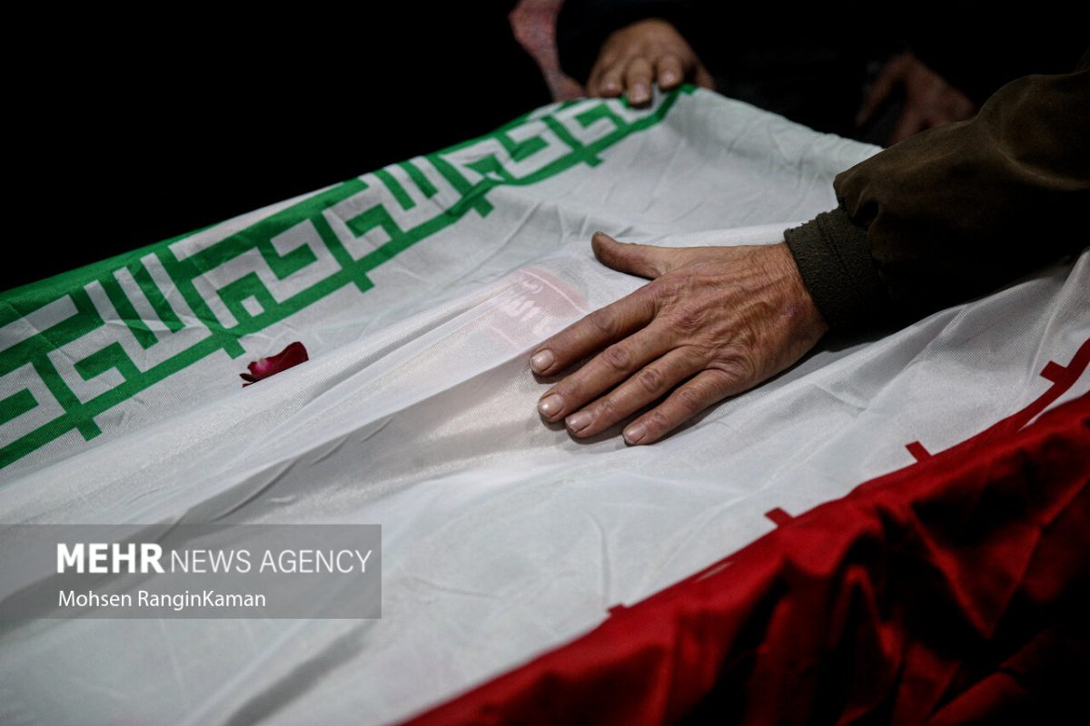 Iranians hold funeral procession for assassinated IRGC member 1 IRGC Member Israel Attack