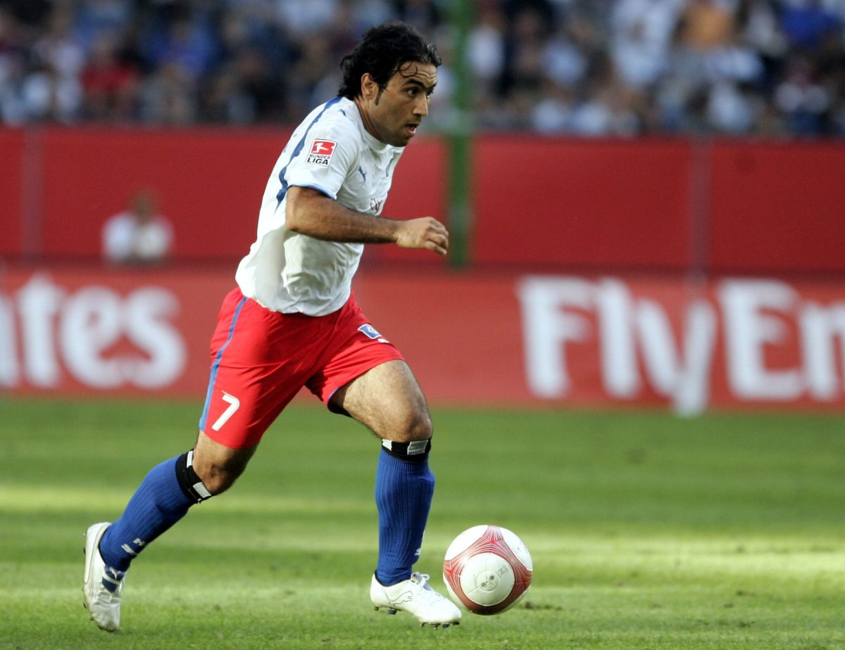 Former Iranian footballer Mehdi Mahdavikia in Hamburger SV Team of Century 1 Mahdavi Kia