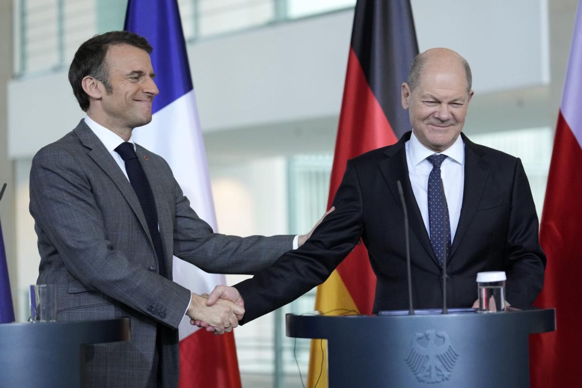 Olaf Scholz Emmanuel Macron