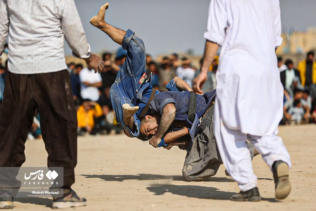 Traditional wrestling Afghan expats Iran