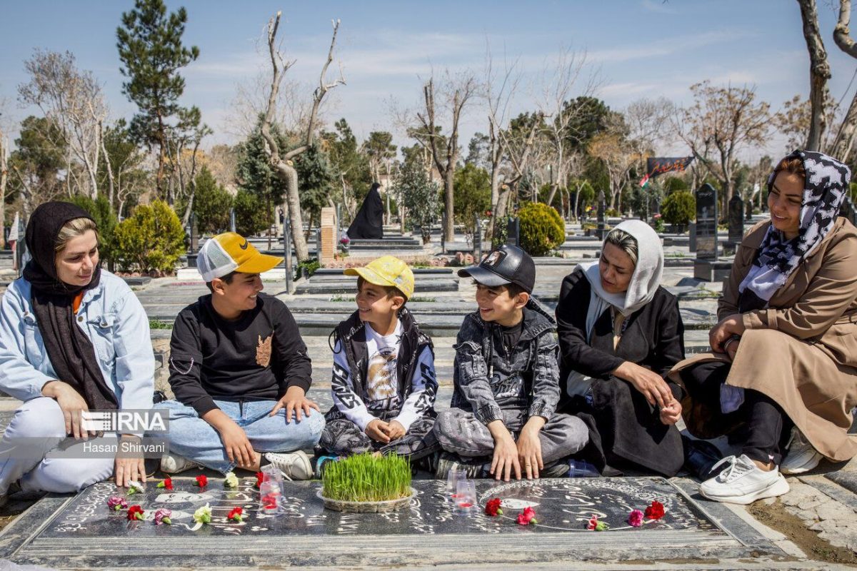 Iranians commemorate the dead on last Friday of Persian year