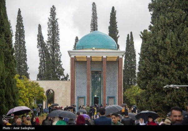 Saadi tomb in southern Iran hosting Nowruz holiday-makers