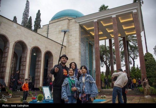 Saadi tomb in southern Iran hosting Nowruz holiday-makers