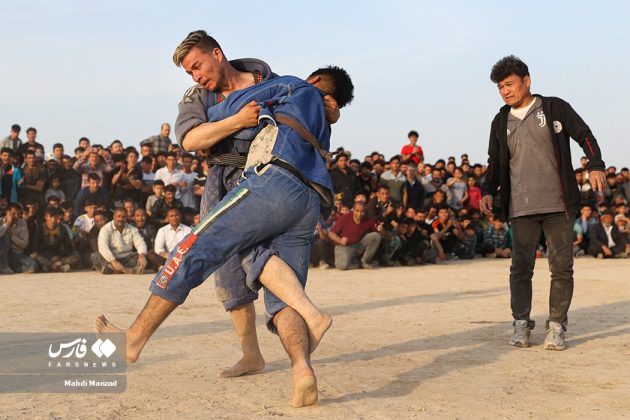 Traditional wrestling Afghan expats Iran