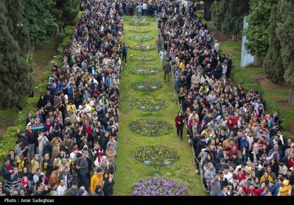 Iranians celebrate New Year in Hafezieh in Shiraz