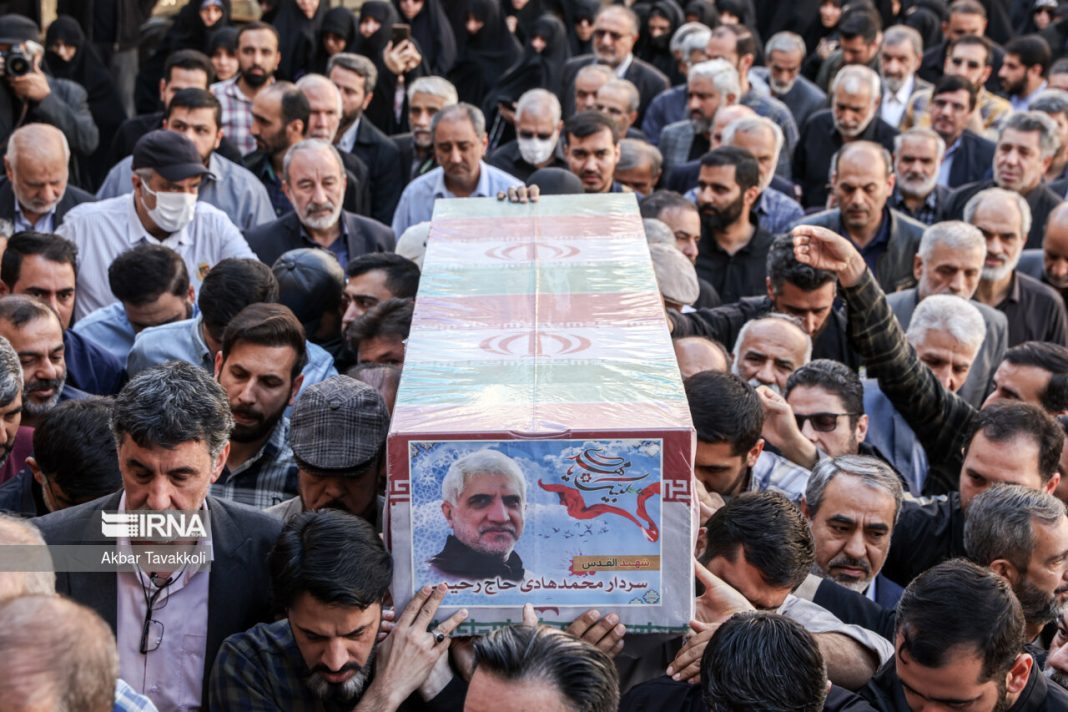 Funeral procession held for Iranian General killed in Israel Syria attack