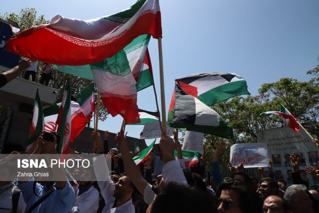 Iran student rallies Gaza