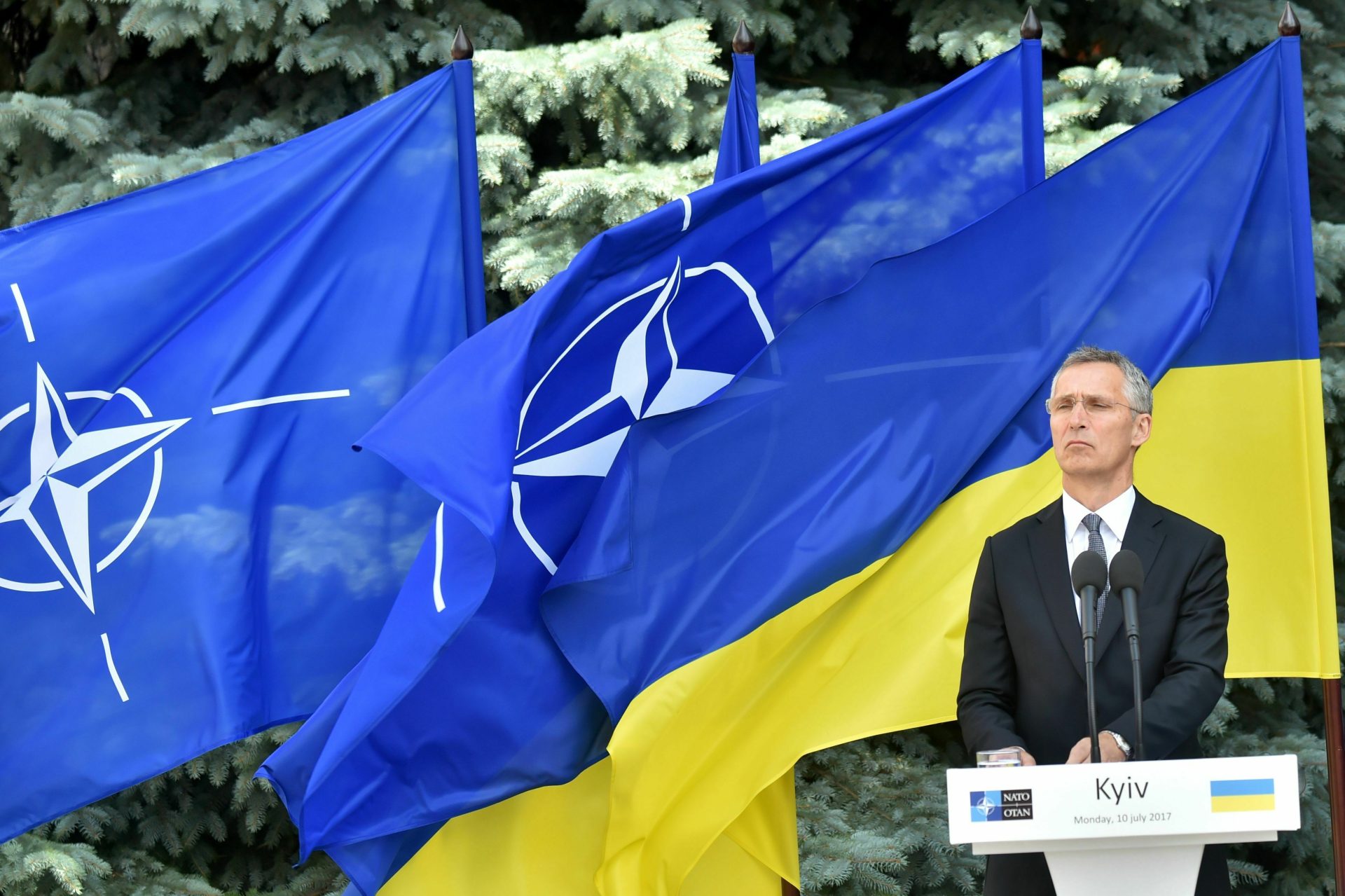 NATO says members must choose Ukraine aid over own defense