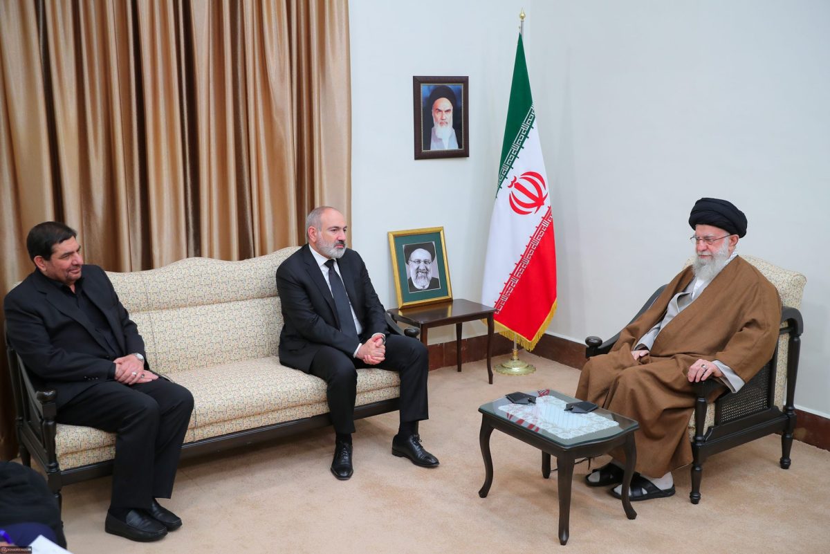 Armenian PM meets Iranian Leader to sympathize over President Raisi, companions’ demise 1 Ayatollah Khamenei Armenian PM