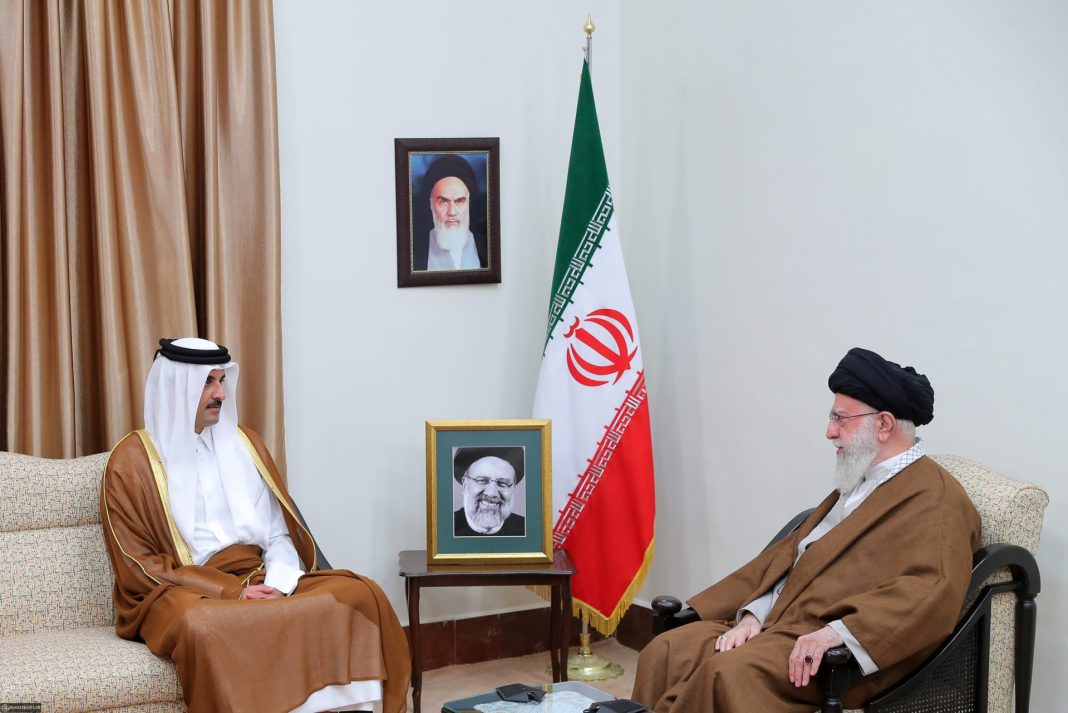 Ayatollah Khamenei Qatari Emir