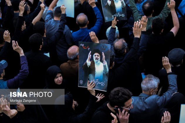 Ceremony held in Tehran to honor President Raisi, companions