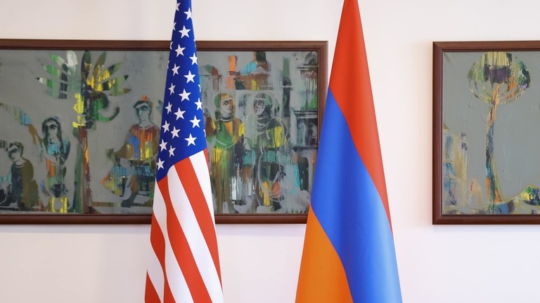 US Armenia Flags