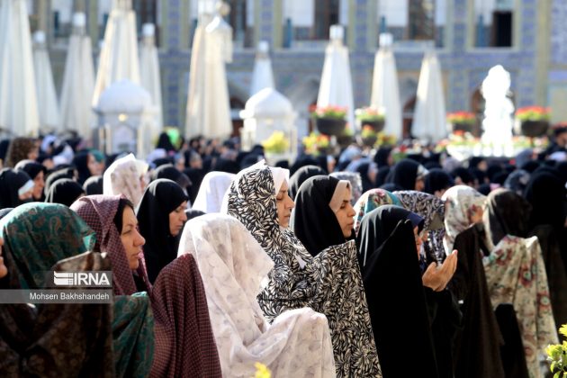 Iranians perform Eid al-Adha prayers