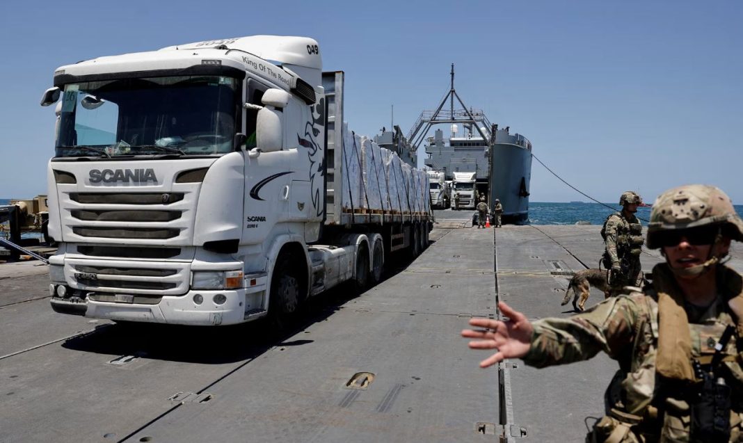 US Gaza aid pier