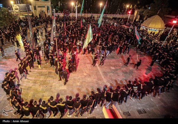 Traditional "sineh dour" mourning ceremony in Iran's Shahroud