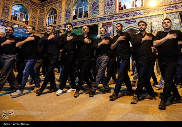 Traditional "sineh dour" mourning ceremony in Iran's Shahroud