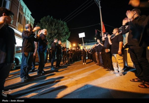 Traditional "sineh dour" mourning ceremony in Iran's Shahroud