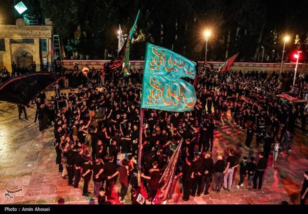 Traditional "sineh dour" mourning ceremony in Iran's Shahroud