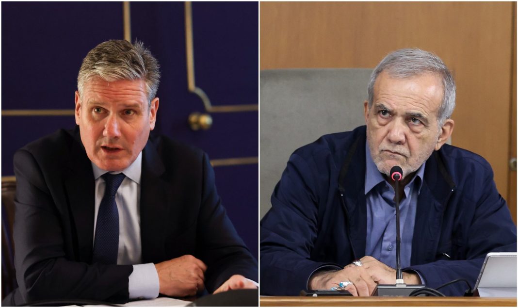 Masoud Pezeshkian Keir Starmer