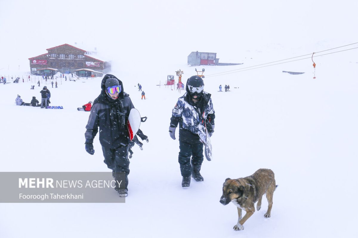 Tochal ski resort in northern Tehran
