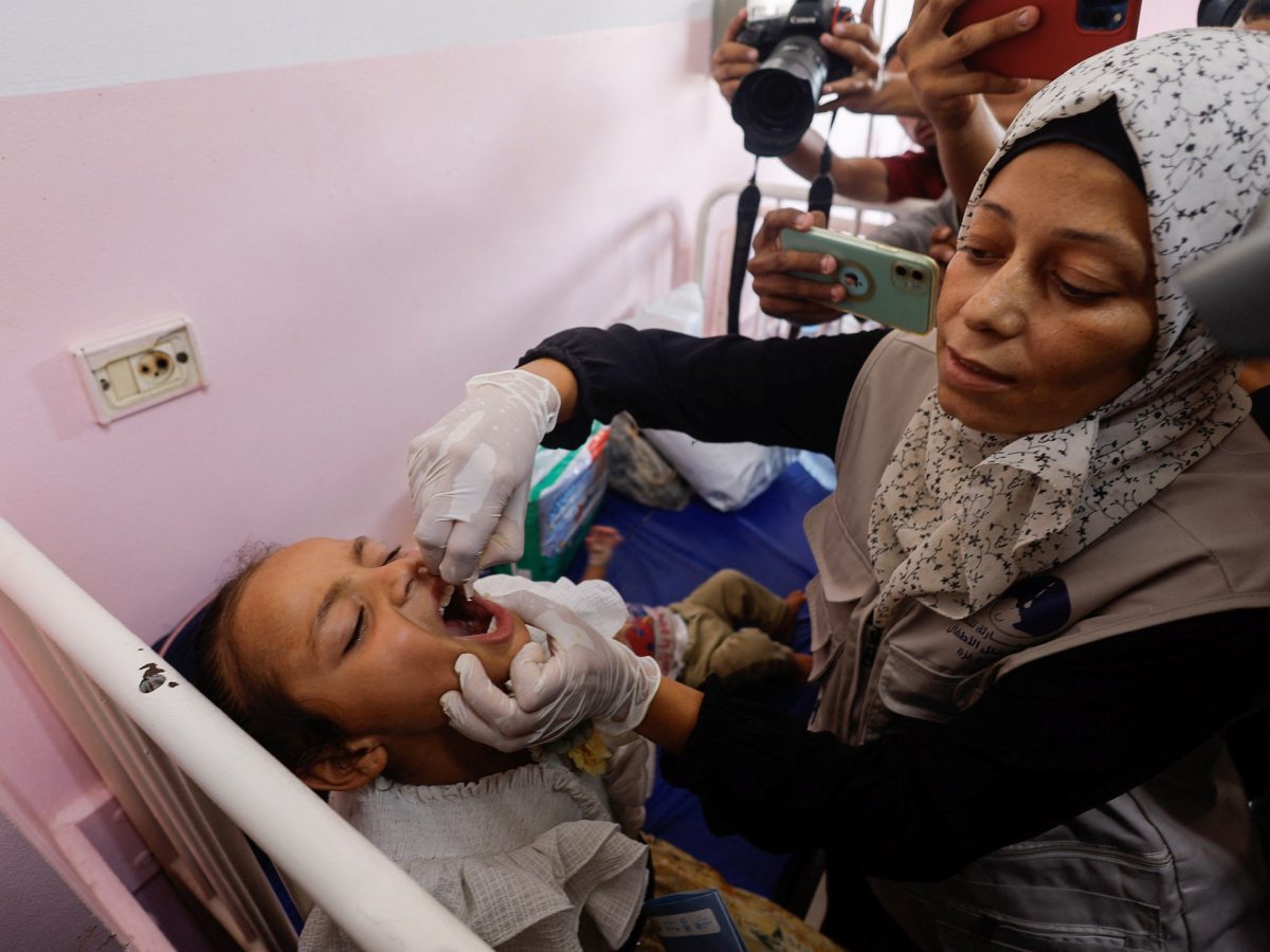 Polio vaccine campaign starts in Gaza