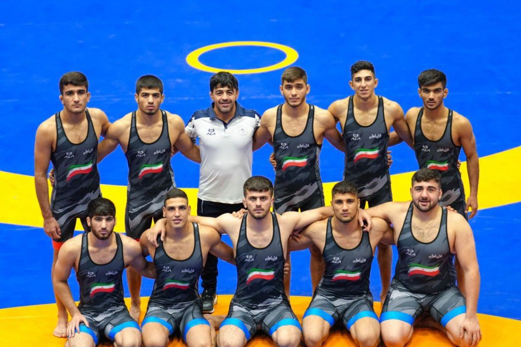 Iran's U20 Greco-Roman wrestlers