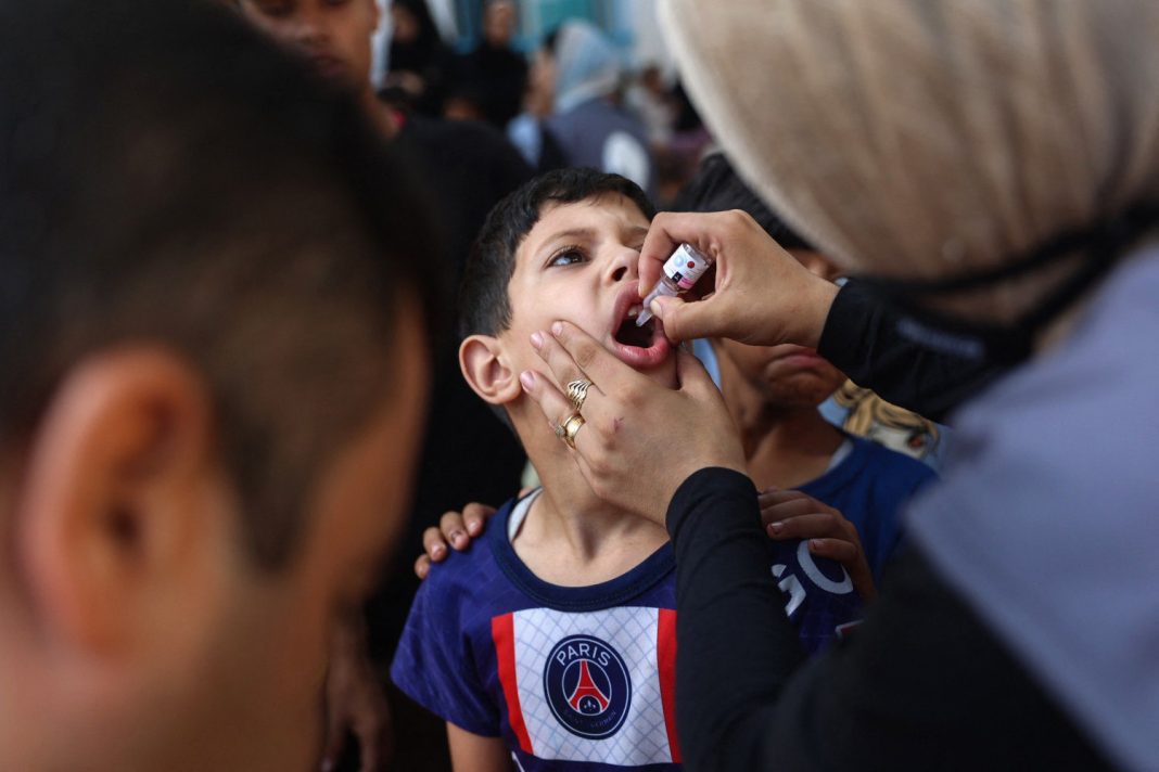 Gaza polio vaccine