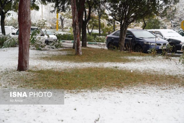 Different Iranian cities blanketed in snow