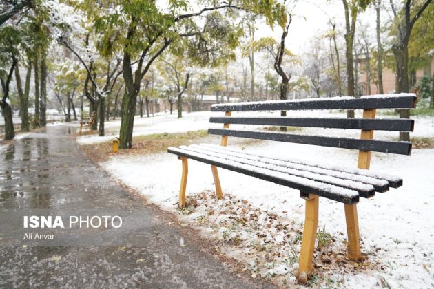 Different Iranian cities blanketed in snow