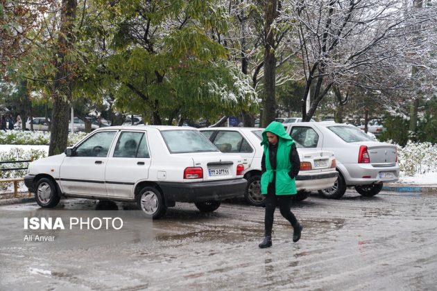 Different Iranian cities blanketed in snow