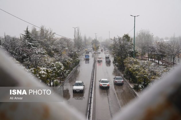 Different Iranian cities blanketed in snow