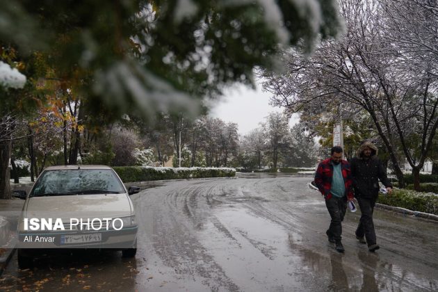 Different Iranian cities blanketed in snow