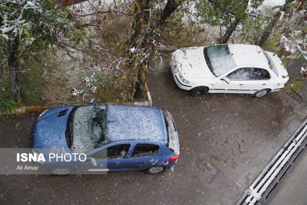 Different Iranian cities blanketed in snow