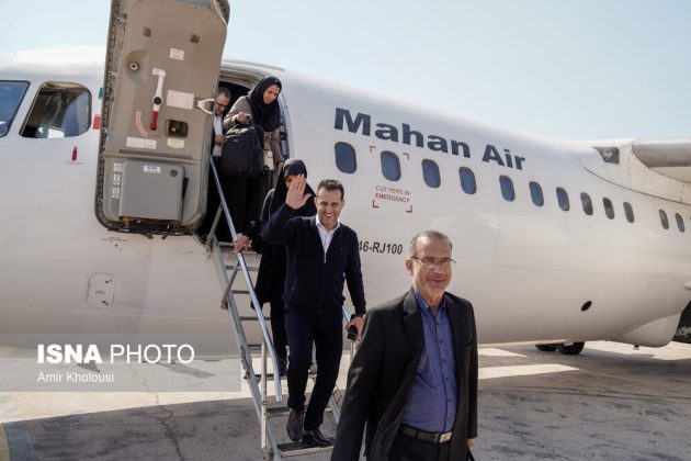 Iranian athletes visit Abu Musa Island in the Persian Gulf