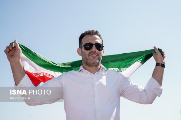 Iranian athletes visit Abu Musa Island in the Persian Gulf