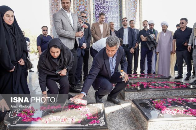 Iranian athletes visit Abu Musa Island in the Persian Gulf