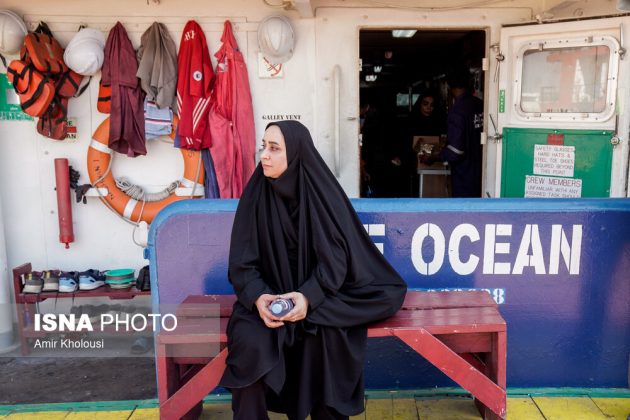 Iranian athletes visit Abu Musa Island in the Persian Gulf