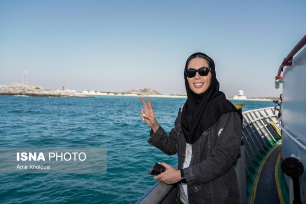 Iranian athletes visit Abu Musa Island in the Persian Gulf