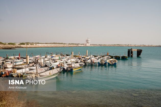 Iranian athletes visit Abu Musa Island in the Persian Gulf