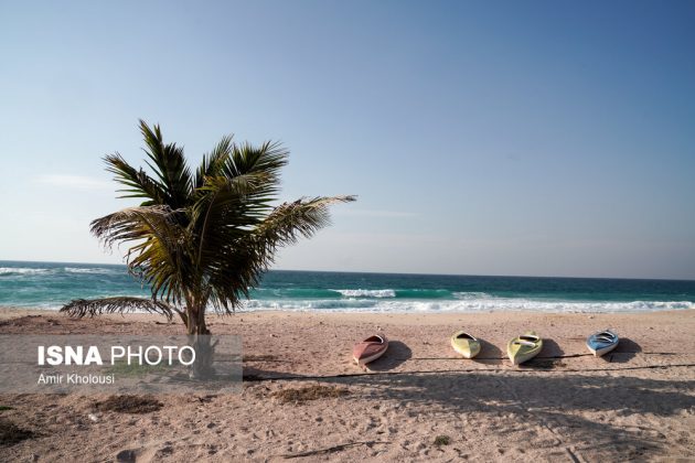 Iranian athletes visit Abu Musa Island in the Persian Gulf