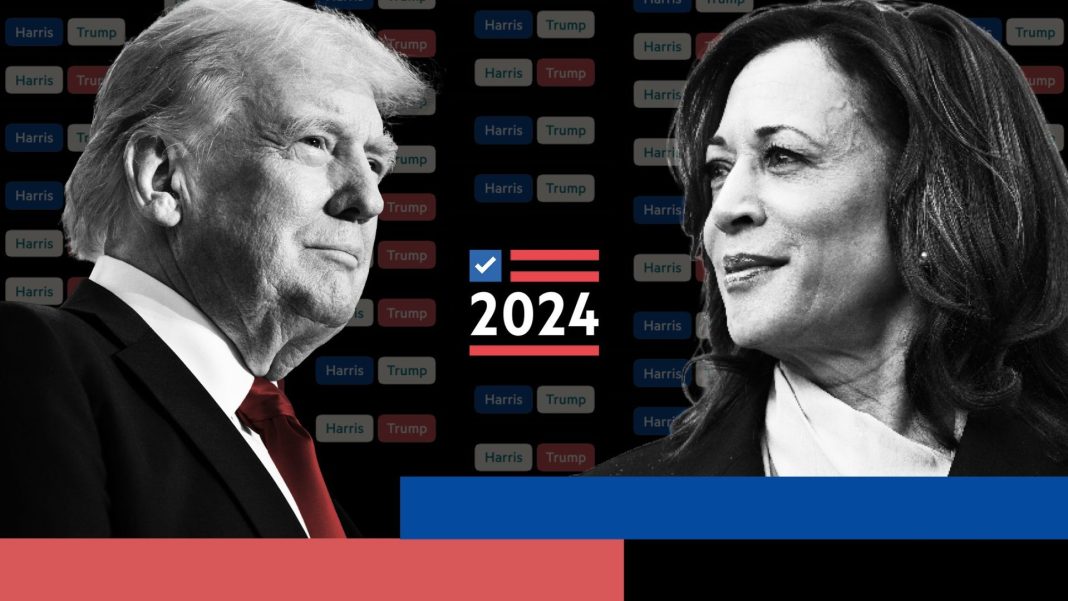 Trump and Harris