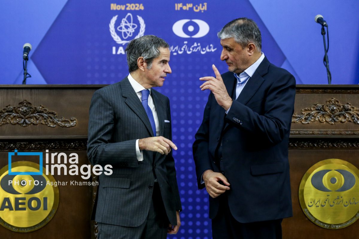 Iran says to address IAEA chief's inaction” 1 Rafael Grossi and Mohammad Eslami