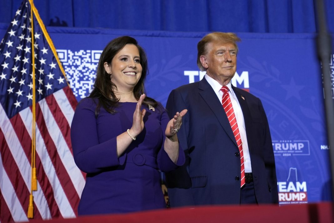 Elise Stefanik and Donald Trump